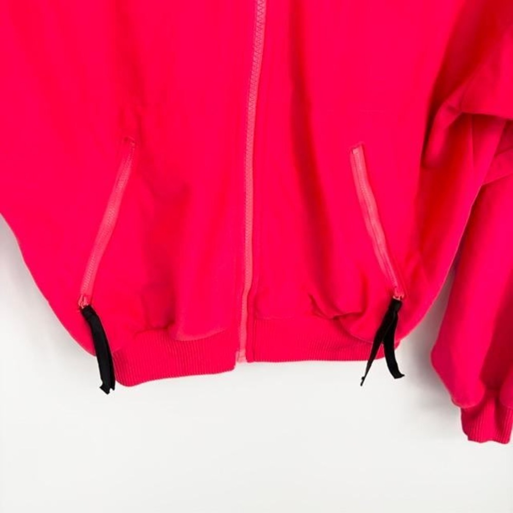 Vintage 90s Columbia Full Zip Jacket Medium Fleece Colorblock Radial Sleeves - Picture 3 of 8